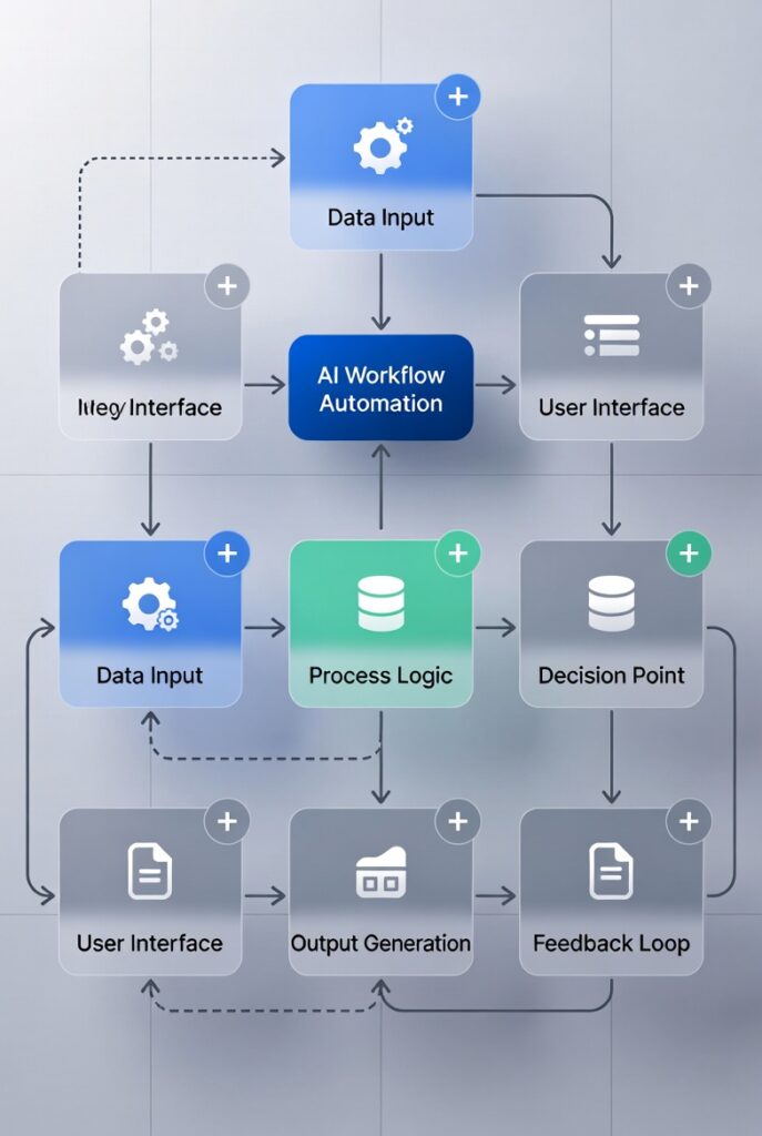 AI Automation Services workflow diagram for business process automation